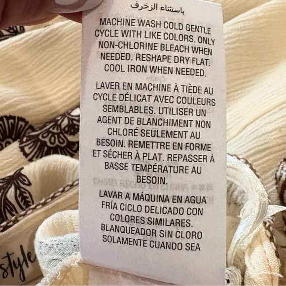 Style & Co. Open Front Cardigan Kimono 2X Tassel Beachy Vacay Travel Boho Cream - Picture 13 of 16